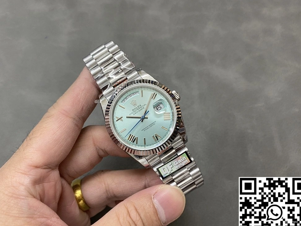 Trendy Steel M228236-0012 Date Day Blue Factory QF Tungsten v5 Rolex 979 Dial 0705